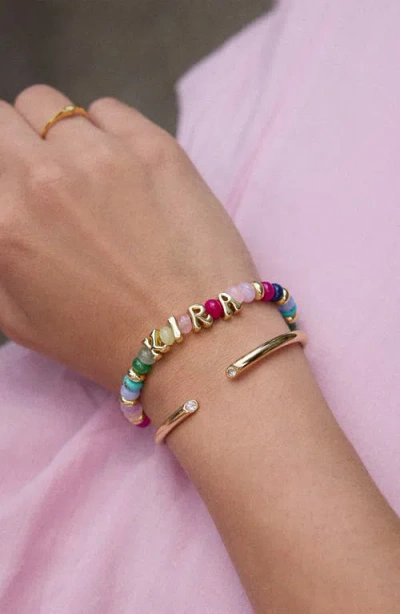 Baublebar Semiprecious Custom Beaded Stretch Bracelet In Multi