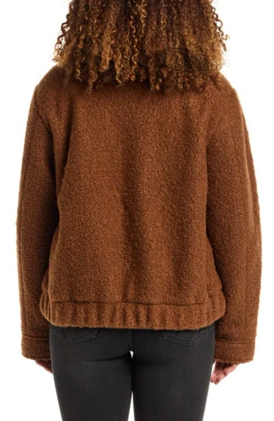 Gallery Bouclé Jacket In Brown