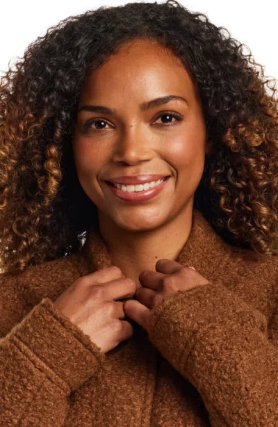 Gallery Bouclé Jacket In Brown