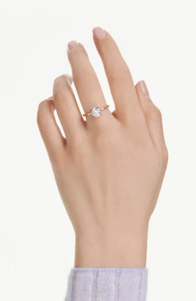 Swarovski Stilla Attract Cocktail Gold-tone Plated Ring