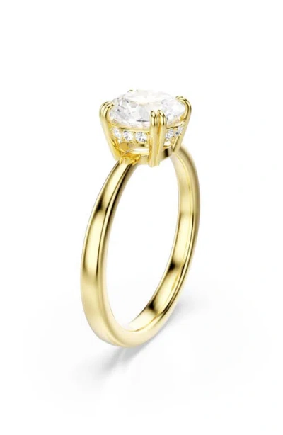Swarovski Stilla Attract Cocktail Gold-tone Plated Ring