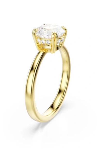 Swarovski Stilla Attract Cocktail Gold-tone Plated Ring