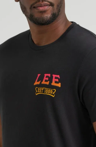 Lee Logo Graphic T-shirt In Black