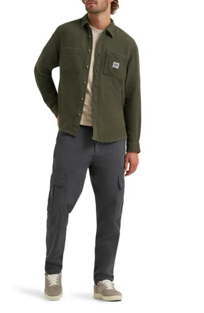 Lee Cotton Button-up Overshirt In Blue