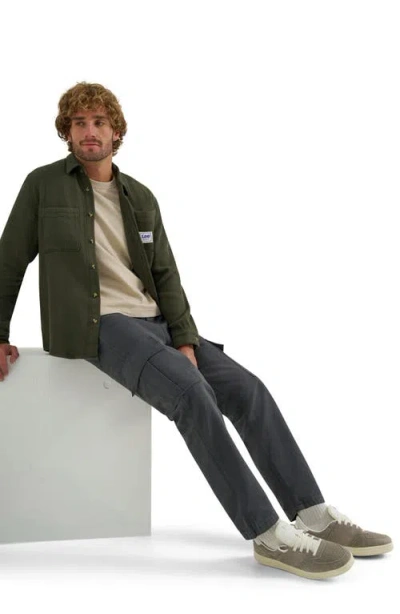 Lee Cotton Button-up Overshirt In Blue