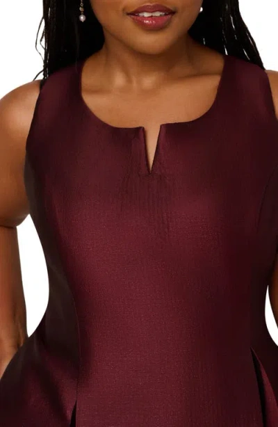 Adrianna Papell Plus Size Twist Crepe V-neck Short Dress In Multi