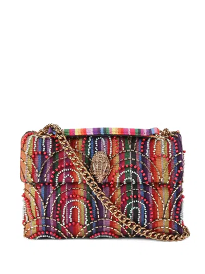 Kurt Geiger Medium Soft Kensington Rainbow Shoulder Bag In Multi