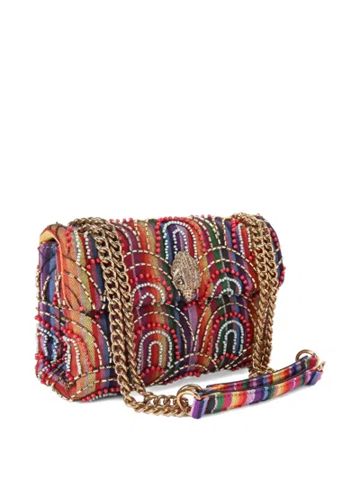Kurt Geiger Medium Soft Kensington Rainbow Shoulder Bag In Multi