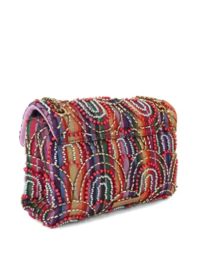 Kurt Geiger Medium Soft Kensington Rainbow Shoulder Bag In Multi