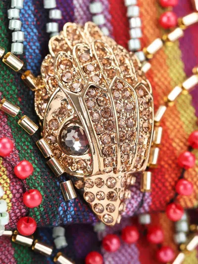 Kurt Geiger Medium Soft Kensington Rainbow Shoulder Bag In Multi