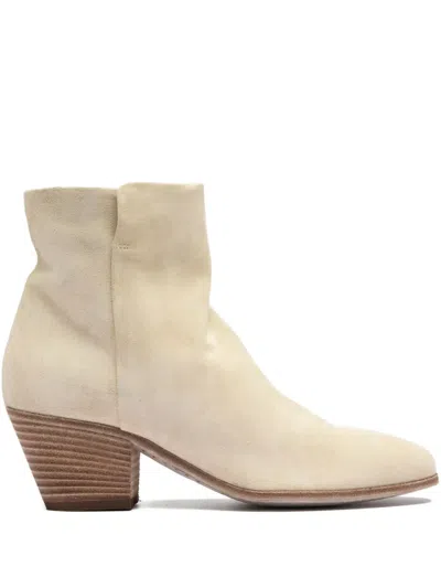 Officine Creative Shirlee Zip Boots In Neutral