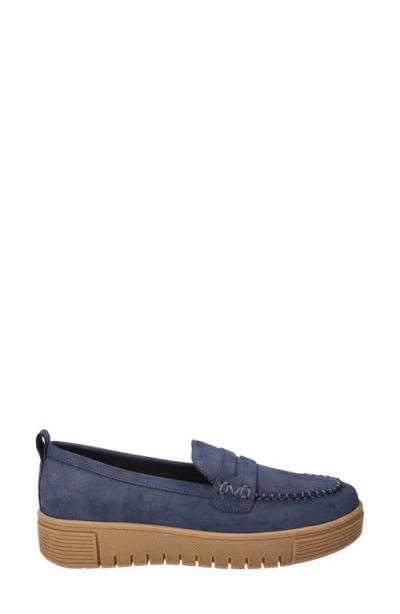 Bella Vita Women's Bo Comfort Slip-on Loafers In Blue