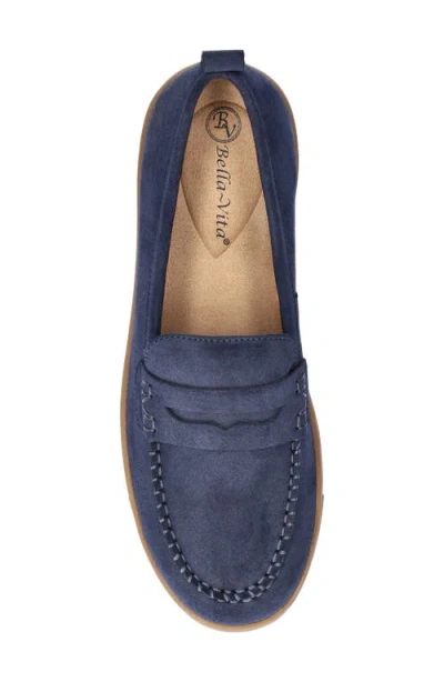 Bella Vita Women's Bo Comfort Slip-on Loafers In Blue