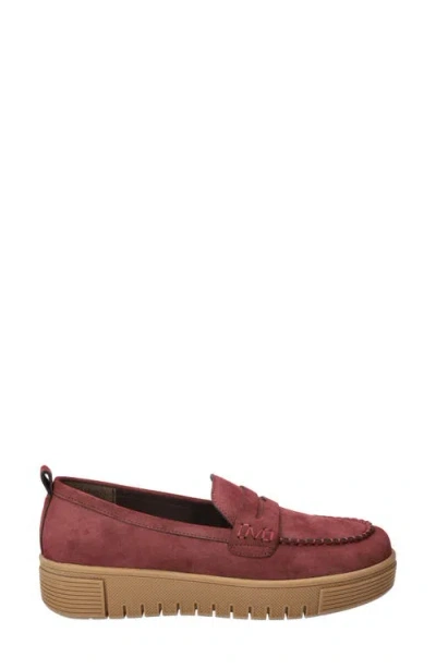 Bella Vita Women's Bo Comfort Slip-on Loafers In Burgundy