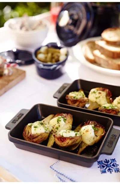 Staub Cast Iron 5.75x4.5in Mini Rectangular Baker In Black