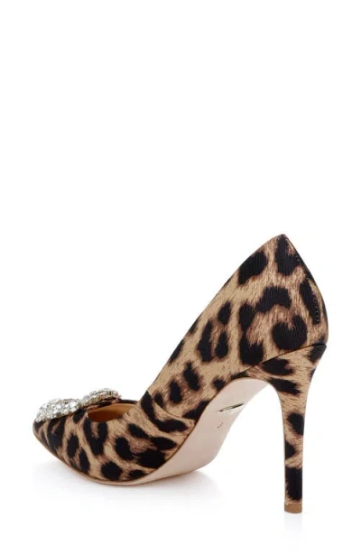 Badgley Mischka Collection Cher Crystal Embellished Pump In Animal Print