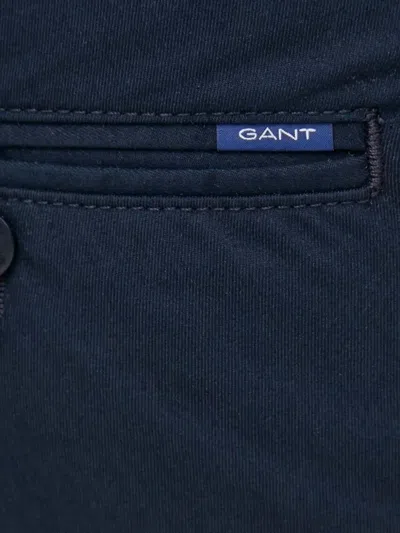 Gant Button-fly Shorts In Blue