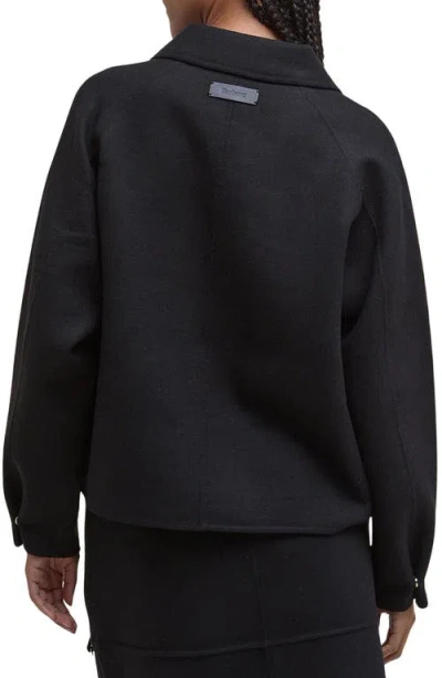 Barbour Leonie Wool Blend Overshirt In Burgundy