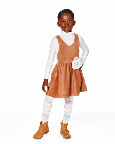 Deux Par Deux Knit Tights With Norwegian Jacquard In Neutral