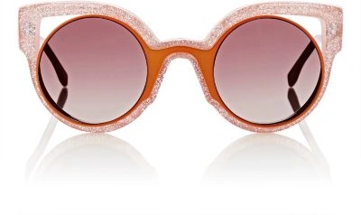 Fendi Cutout-lens Rounded Cat-eye Sunglasses