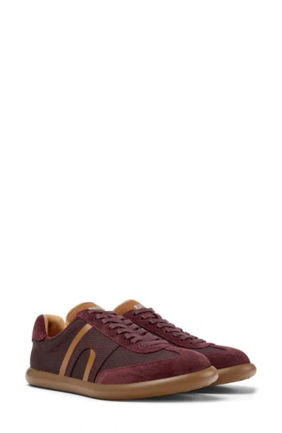 Camper Pelotas Soller Suede Sneakers In Burgundy