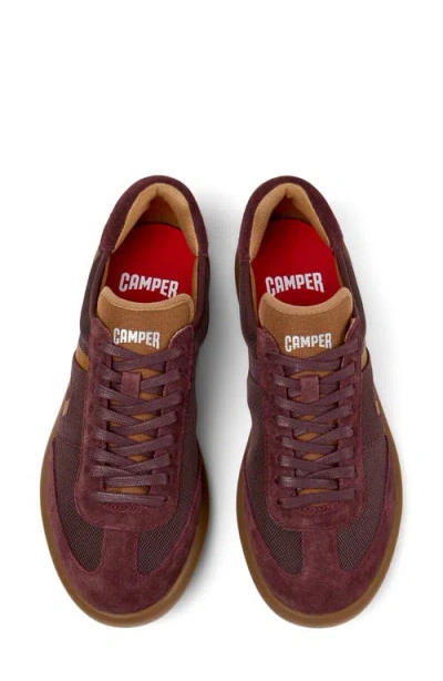 Camper Pelotas Soller Suede Sneakers In Burgundy