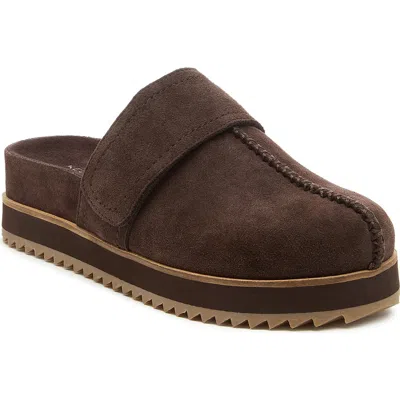 Kelsi Dagger Brooklyn Fig Platform Mules In Brown