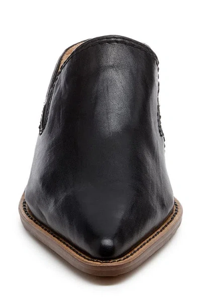 Kelsi Dagger Brooklyn Mason Pointed Toe Loafer Mule In Black