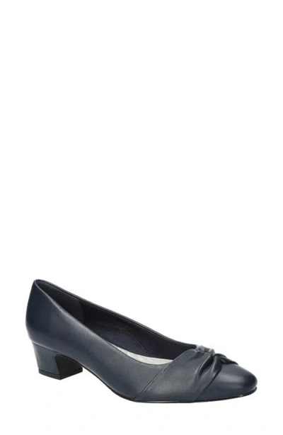 Easy Street Women's Lyanna Block-heel Slip-on Pumps In Blue
