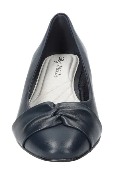 Easy Street Women's Lyanna Block-heel Slip-on Pumps In Blue