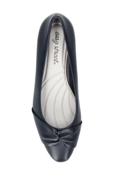 Easy Street Women's Lyanna Block-heel Slip-on Pumps In Blue