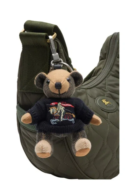 Burberry Thomas Teddy Bear Keyring Charm In Multi