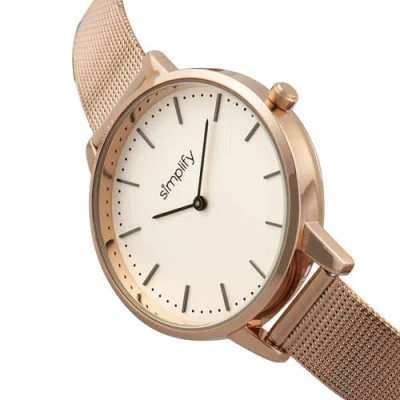Simplify The 5800 Mesh Bracelet Watch In Gold