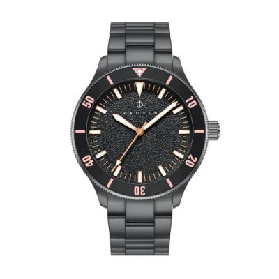 Nautis Deacon Bracelet Watch In Black