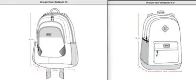 Deux Par Deux Kids Backpack In Multi