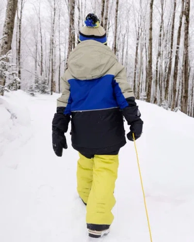 Deux Par Deux Boy Two-piece Play Snowsuit In Multi