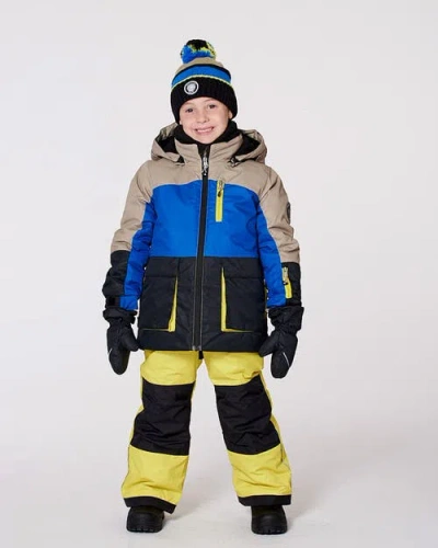 Deux Par Deux Boy Two-piece Play Snowsuit In Multi