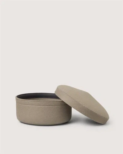 Graf & Lantz Graf Lantz Merino Wool Medium Bin W/ Lid In Gray