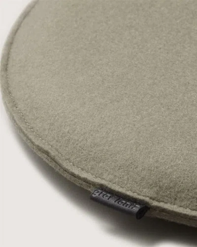 Graf & Lantz Graf Lantz Zabuton Merino Wool Round Seat Cushion In Brown