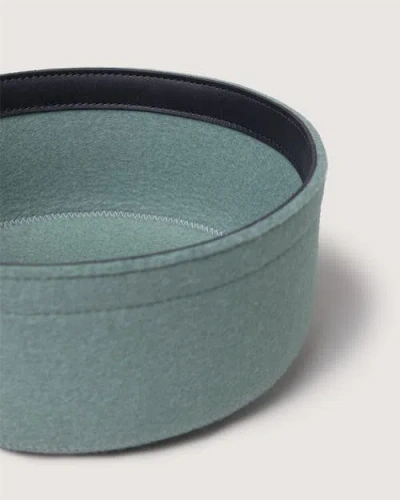 Graf & Lantz Graf Lantz Merino Wool Medium Bin W/ Lid In Blue