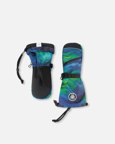 Deux Par Deux Boy Winter Mittens Teknik In Multi