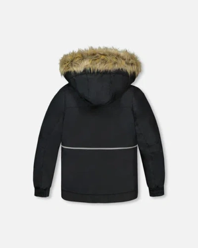 Deux Par Deux Two-piece Play Snowsuit With Contrast Jacket In Multi