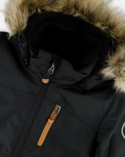 Deux Par Deux Two-piece Play Snowsuit With Contrast Jacket In Multi