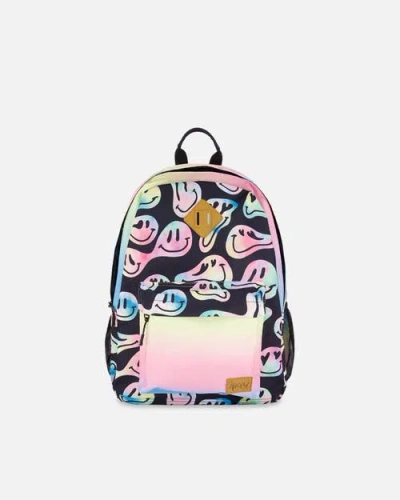Deux Par Deux Kids Backpack In Multi