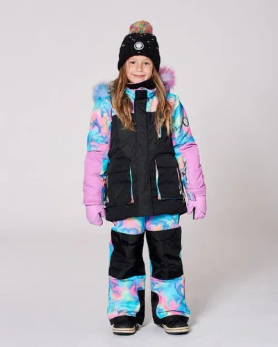 Deux Par Deux Two-piece Play Snowsuit In Multi