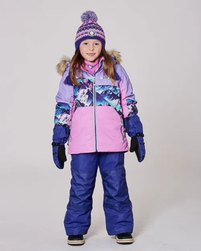 Deux Par Deux Two-piece Play Snowsuit In Multi