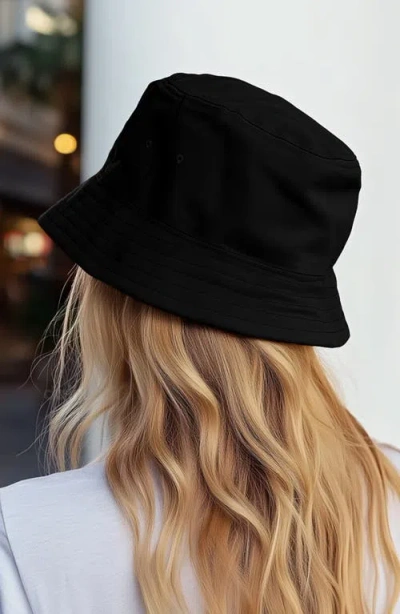 Dalix Bow Bucket Hat In Black