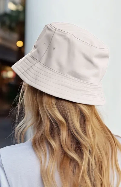 Dalix Bow Bucket Hat In White