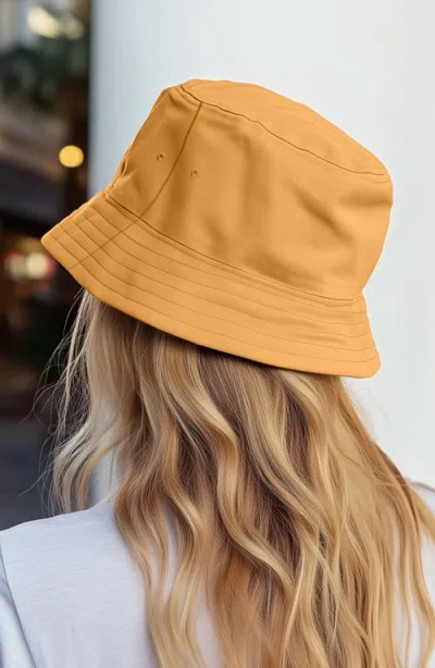 Dalix Bow Bucket Hat In Sand
