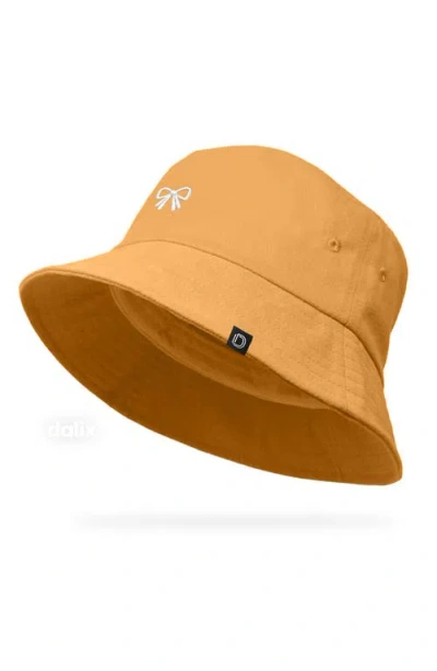 Dalix Bow Bucket Hat In Sand